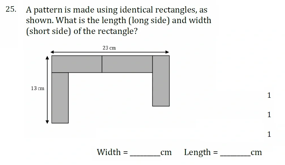 Question 25 - Withington Girls School - 11+ Maths Entrance Paper - 2022
