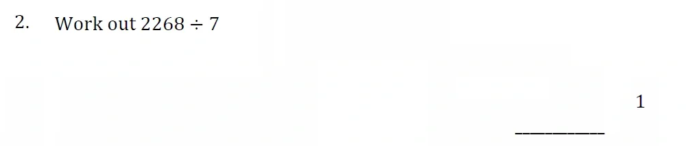 Question 02 - Withington Girls School - 11+ Maths Entrance Paper - 2024