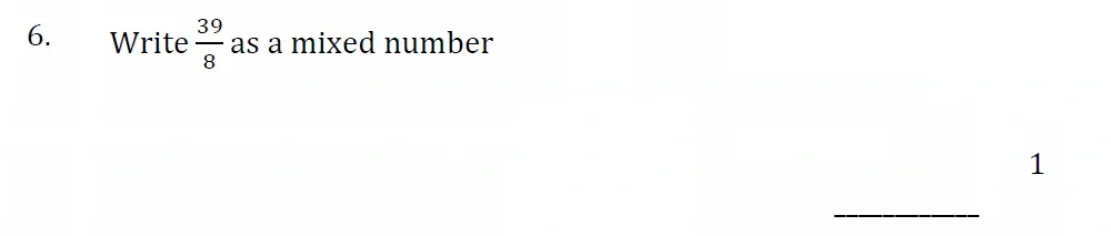 Question 06 - Withington Girls School - 11+ Maths Entrance Paper - 2024