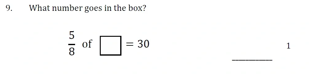 Question 09 - Withington Girls School - 11+ Maths Entrance Paper - 2024