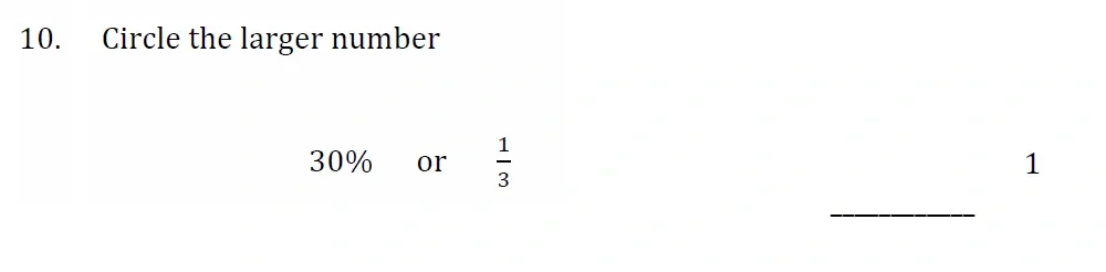 Question 10 - Withington Girls School - 11+ Maths Entrance Paper - 2024
