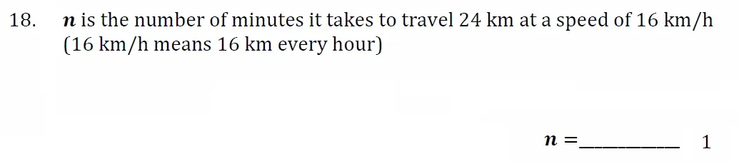 Question 18 - Withington Girls School - 11+ Maths Entrance Paper - 2024