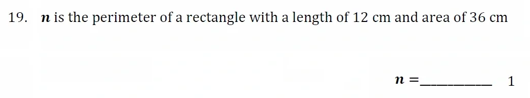 Question 19 - Withington Girls School - 11+ Maths Entrance Paper - 2024
