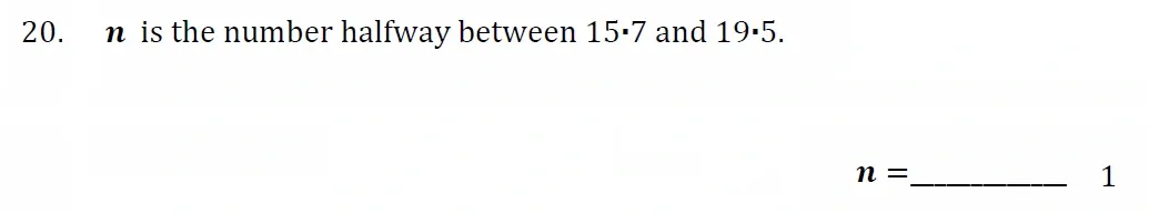 Question 20 - Withington Girls School - 11+ Maths Entrance Paper - 2024