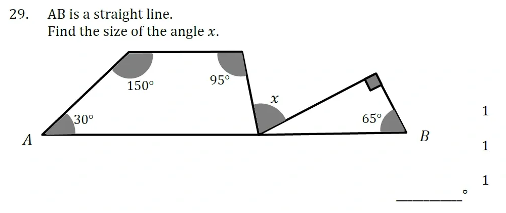 Question 29 - Withington Girls School - 11+ Maths Entrance Paper - 2024