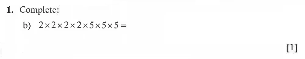 Question 01(b) - Winchester College 13 Plus Maths 2021 Election Exam Paper 1