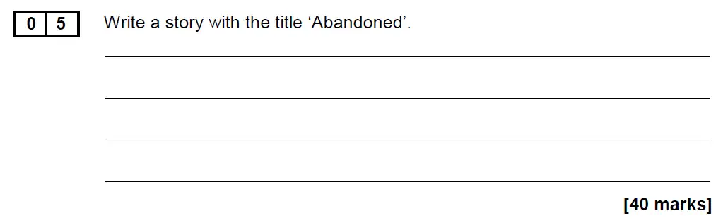 Writing task 02 - GCSE AQA English Language Past Paper 1 - June 2019