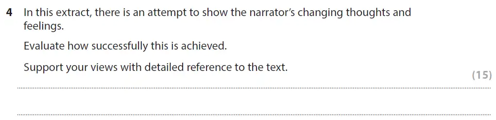 Question 04 - GCSE Edexcel English Language Past Paper 1 - June 2018