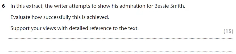 Question 06 - GCSE Edexcel English Language Past Paper 2 - June 2018