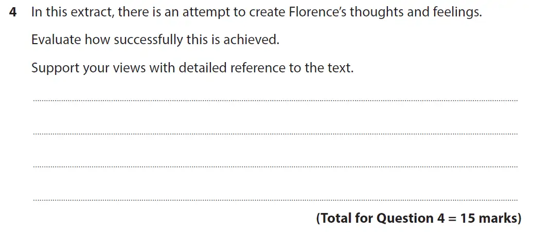 Question 04 - GCSE Edexcel English Language Past Paper 1 - June 2019
