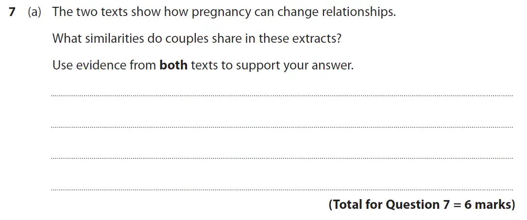 Question 07 - GCSE Edexcel English Language Past Paper 2 - November 2018