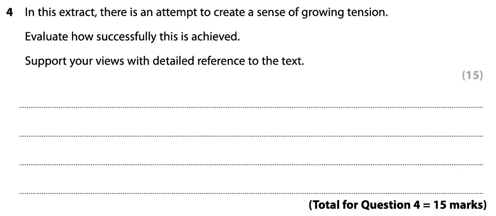 Question 04 - GCSE Edexcel English Language Past Paper 1 - November 2019