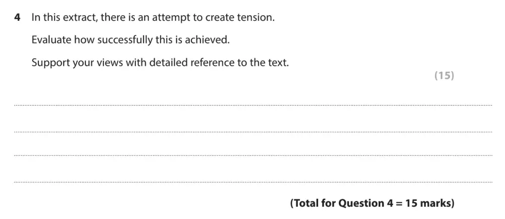 Question 04 - GCSE Edexcel English Language Past Paper 1 - June 2022