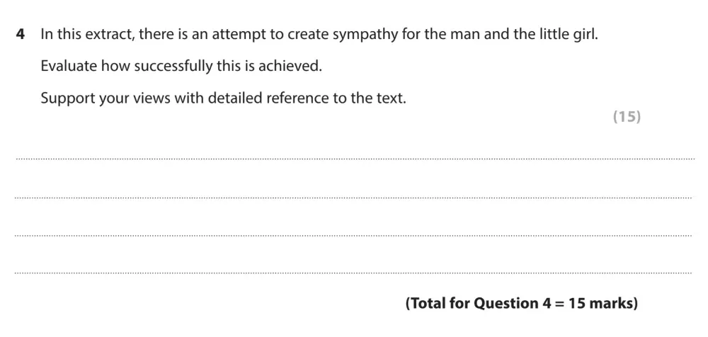 Question 04 - GCSE Edexcel English Language Past Paper 1 - November 2022