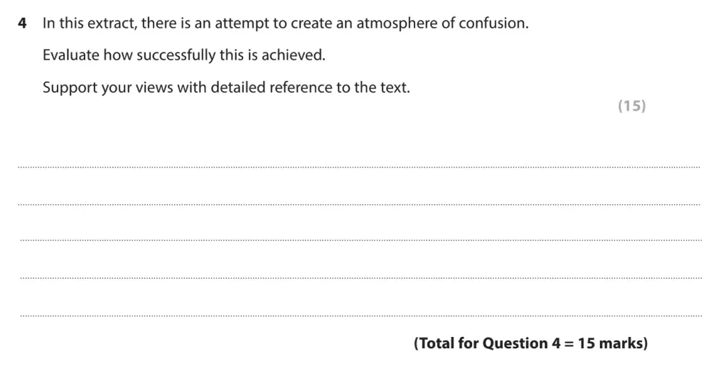 Question 04 - GCSE Edexcel English Language Past Paper 1 - November 2023