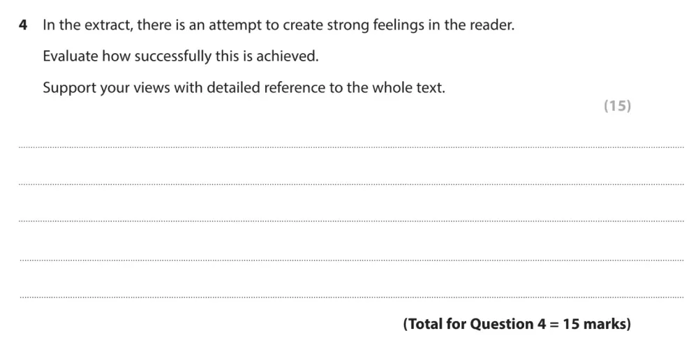 Question 04 - GCSE Edexcel English Language Past Paper 1 - June 2024