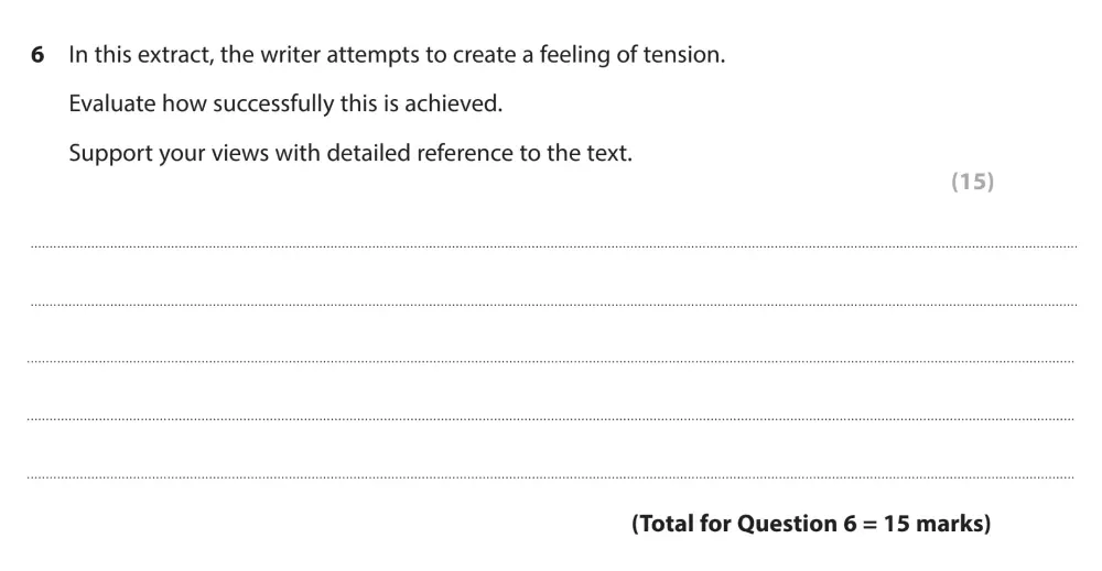 Question 06 - GCSE Edexcel English Language Past Paper 2 - June 2022