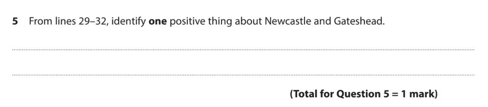 Question 05 - GCSE Edexcel English Language Past Paper 2 - November 2023
