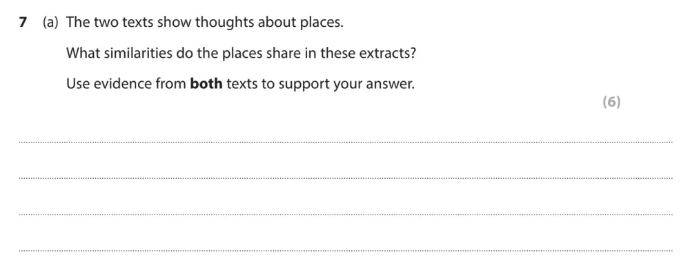 Question 07(a) - GCSE Edexcel English Language Past Paper 2 - November 2023