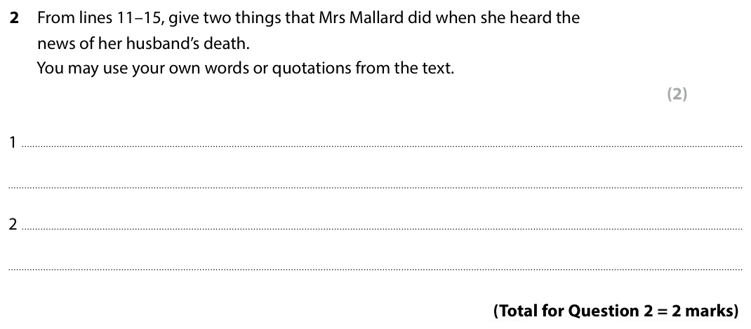 Question 2 - Set 2 - GCSE Edexcel English Language Predicted Paper 1 - 2026