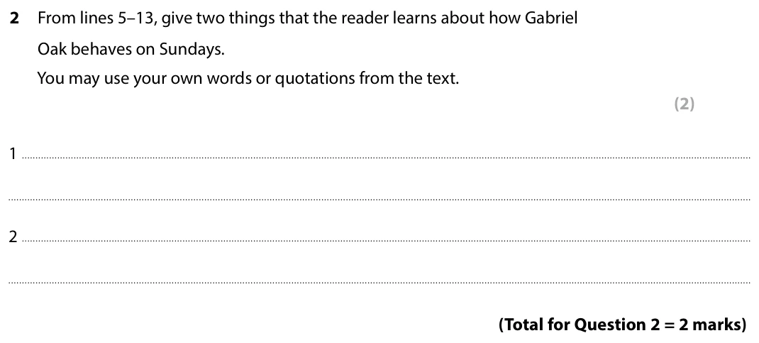Question 2 - Set 3 - GCSE Edexcel English Language Predicted Paper 1 - 2026
