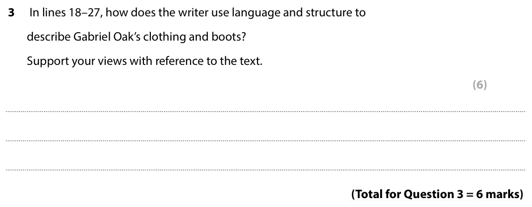 Question 3 - Set 3 - GCSE Edexcel English Language Predicted Paper 1 - 2026