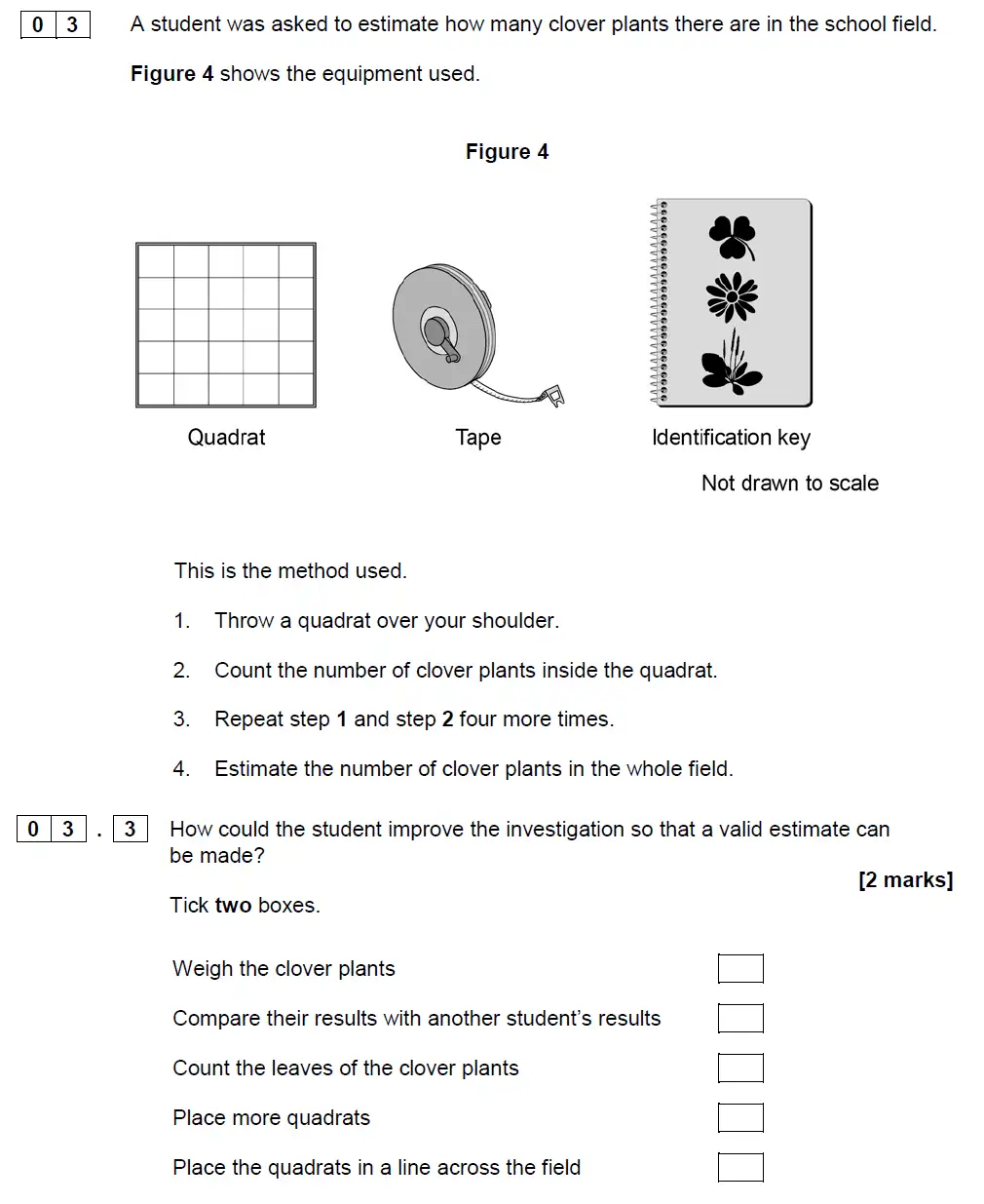 Question 14 - GCSE AQA Foundation Biology Specimen Paper 2
