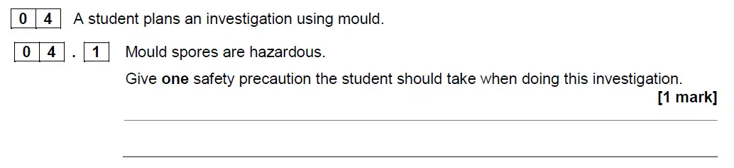 Question 13 - GCSE AQA Higher Biology Specimen Paper 2