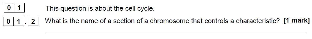 Question 02 - GCSE AQA Foundation Biology Past Paper 1 - June 2018