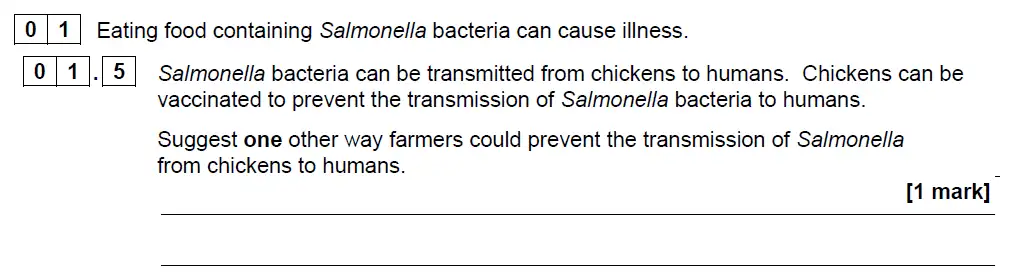 Question 5 - GCSE AQA Higher Biology Past Paper 1 - June 2018
