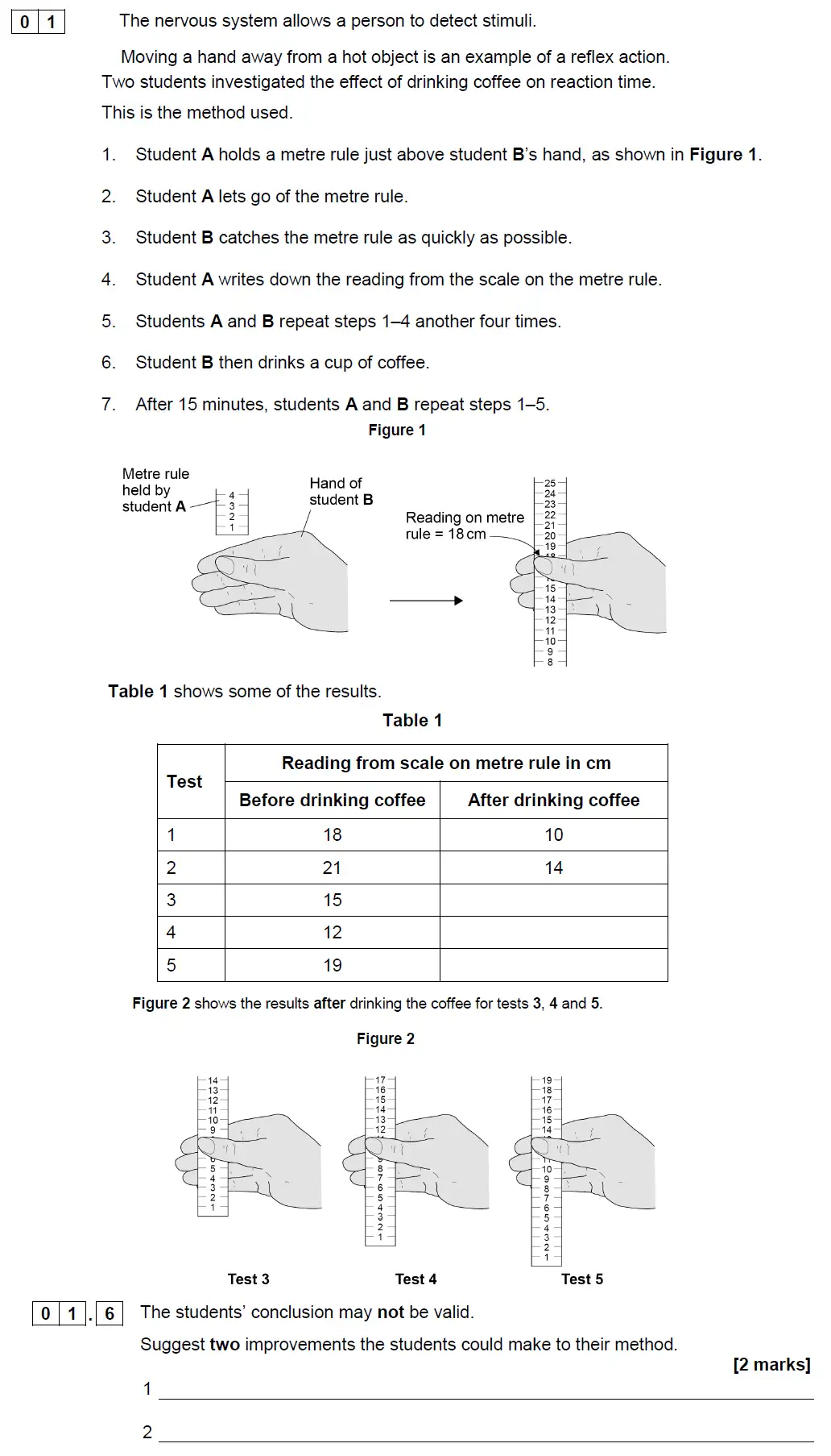 Question 6 - GCSE AQA Foundation Biology Past Paper 2 - June 2019