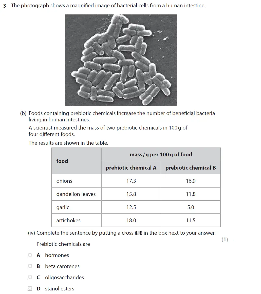 Question 13 - GCSE Edexcel Higher Biology Past Paper 2 - June 2017