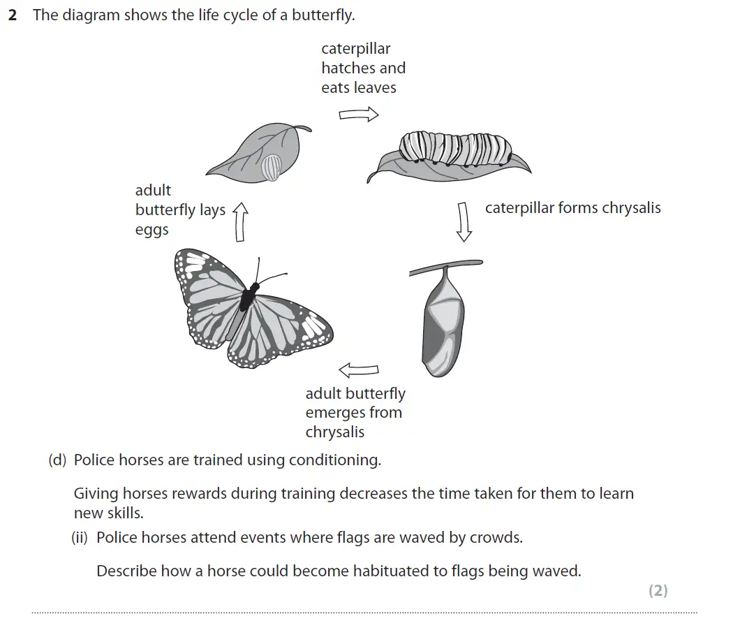 Question 10 - GCSE Edexcel Higher Biology Past Paper 3 - June 2017