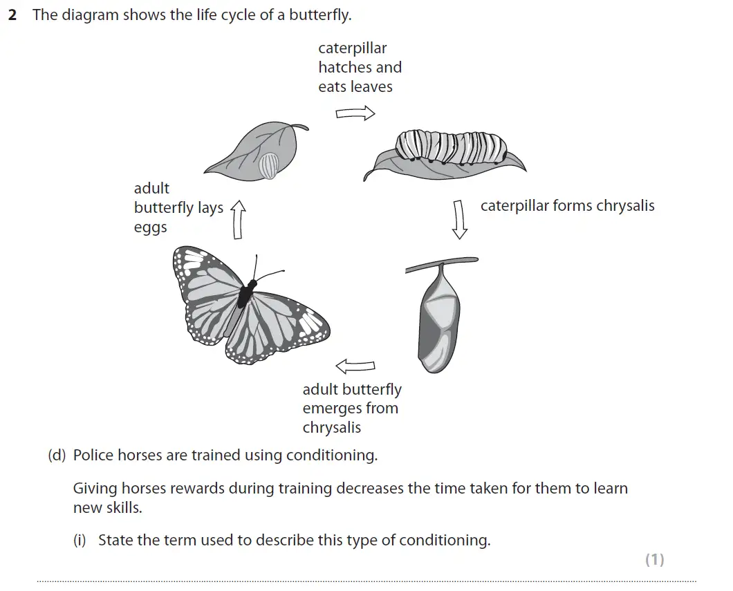 Question 9 - GCSE Edexcel Higher Biology Past Paper 3 - June 2017
