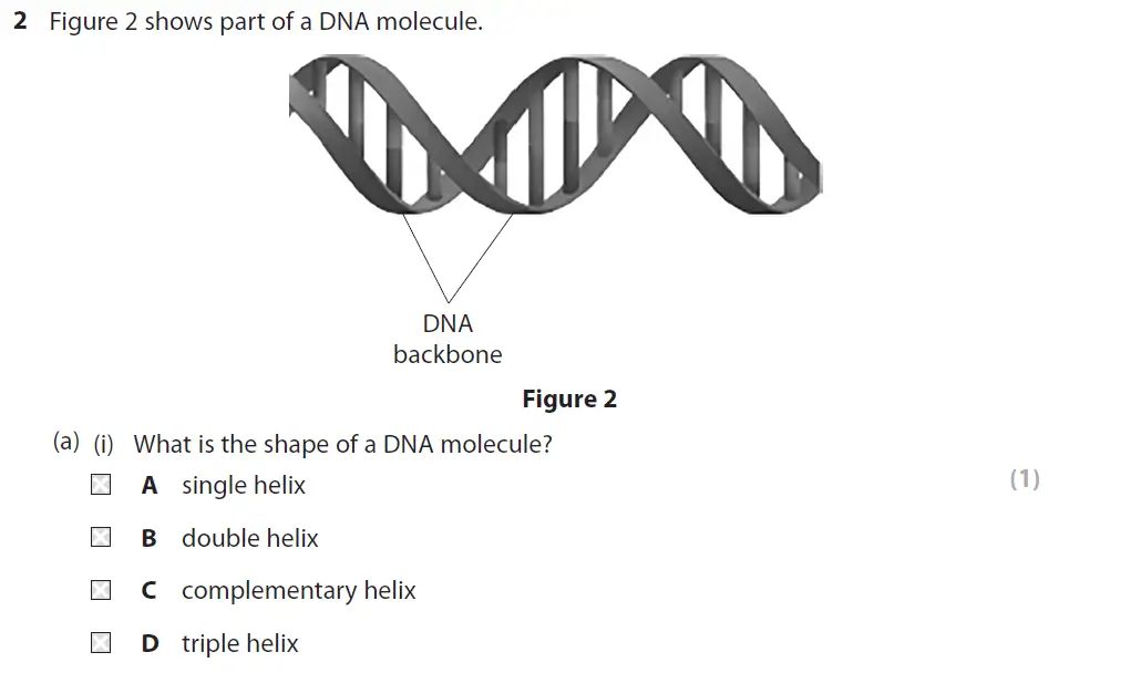 Question 5 - GCSE Edexcel Foundation Biology Past Paper 1 - June 2018