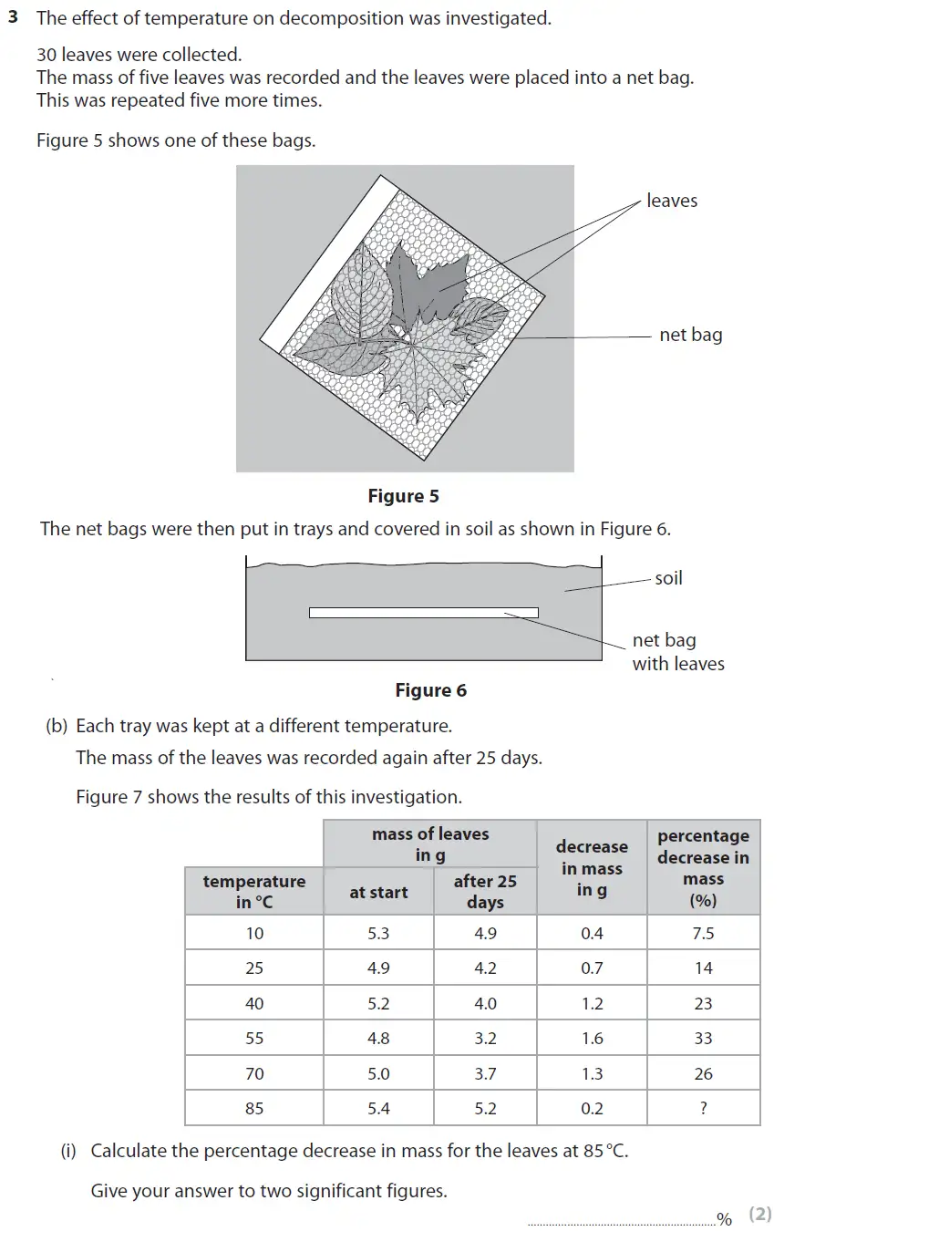 Question 9 - GCSE Edexcel Foundation Biology Past Paper 2 - June 2018