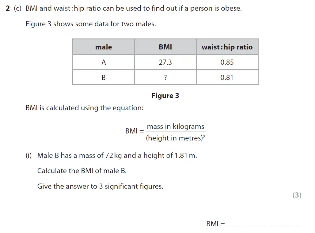 Question 6 - GCSE Edexcel Higher Biology Past Paper 1 - November 2018