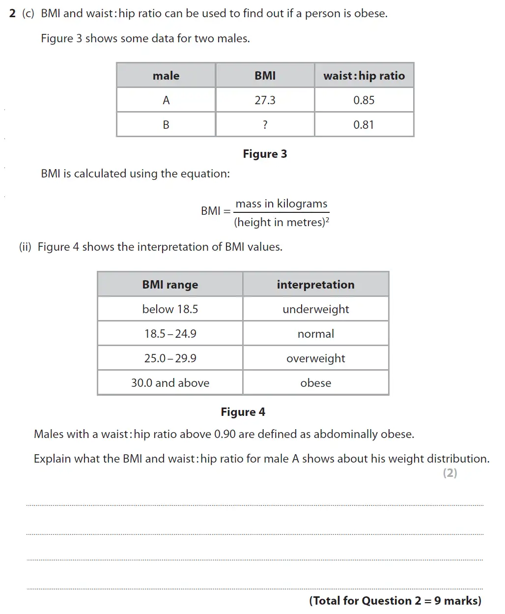 Question 7 - GCSE Edexcel Higher Biology Past Paper 1 - November 2018