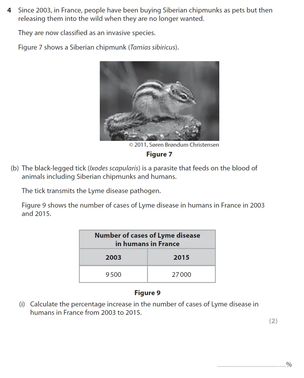 Question 14 - GCSE Edexcel Higher Biology Past Paper 2 - November 2018