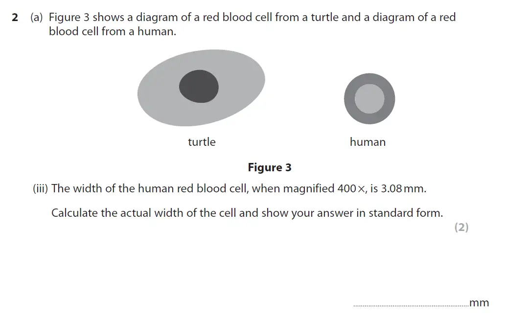 Question 6 - GCSE Edexcel Higher Biology Past Paper 2 - November 2018