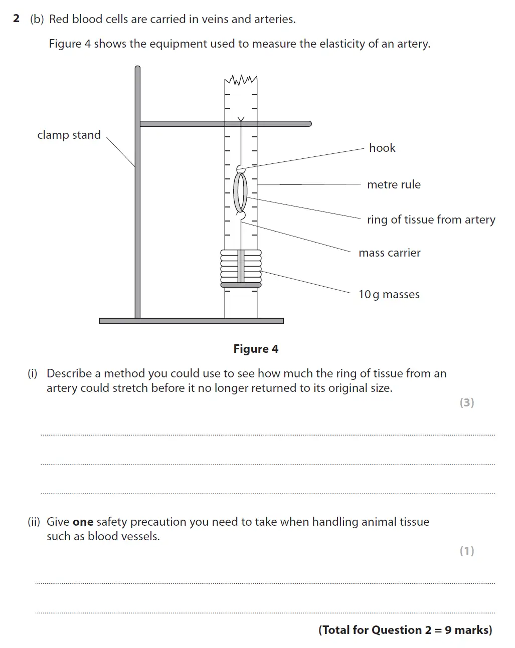 Question 7 - GCSE Edexcel Higher Biology Past Paper 2 - November 2018