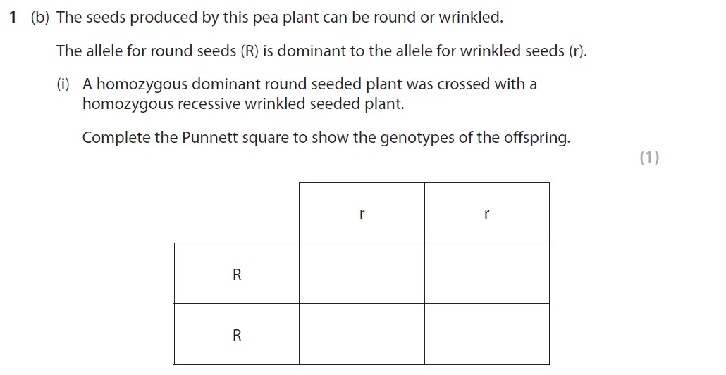 Question 3 - GCSE Edexcel Foundation Biology Past Paper 1 - June 2019