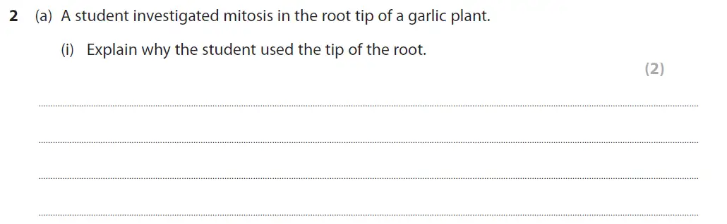 Question 6 - GCSE Edexcel Foundation Biology Past Paper 1 - June 2019