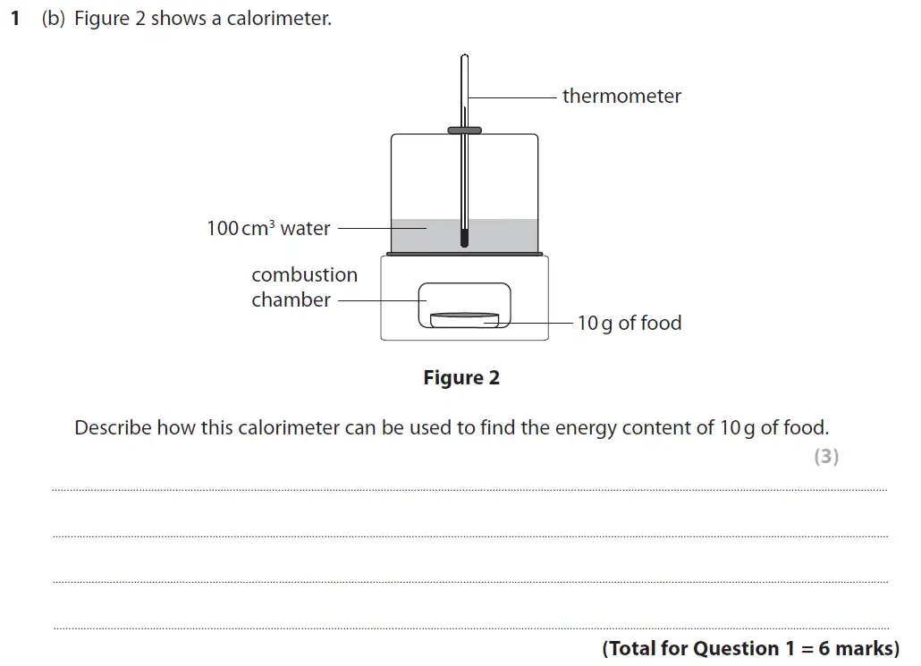 Question 3 - GCSE Edexcel Higher Biology Past Paper 1 - June 2019