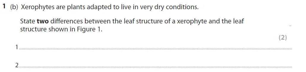Question 4 - GCSE Edexcel Higher Biology Past Paper 2 - June 2019