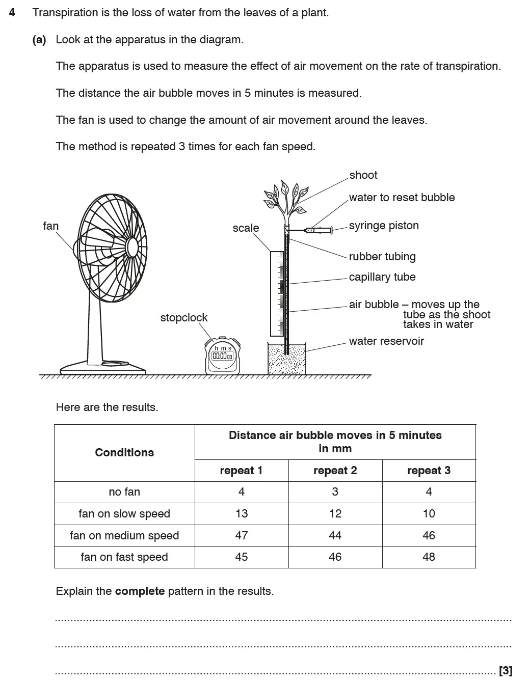Question 7 - GCSE OCR Higher Biology Past Paper 2 - June 2017