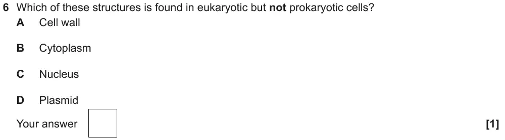 Question 6 - GCSE OCR Higher Biology Past Paper 3 - June 2018