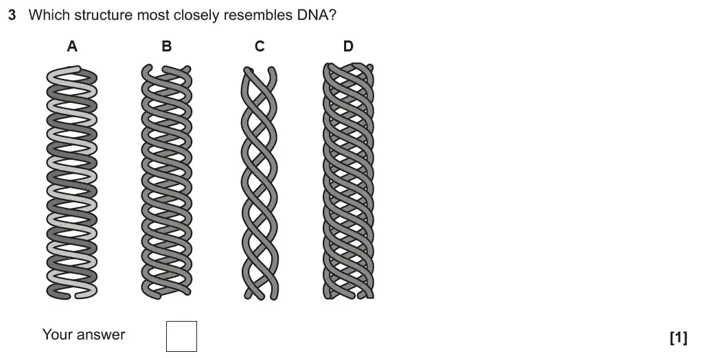 Question 3 - GCSE OCR Higher Biology Past Paper 3 - June 2019