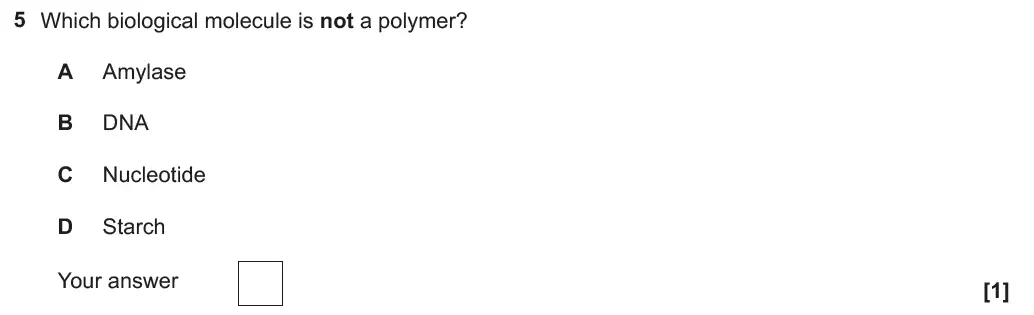 Question 5 - GCSE OCR Higher Biology Past Paper 3 - June 2019