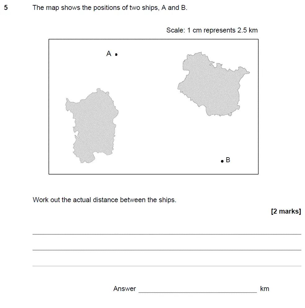 Question 5 - GCSE AQA Foundation Maths Speicmen Paper 2 (Calculator)